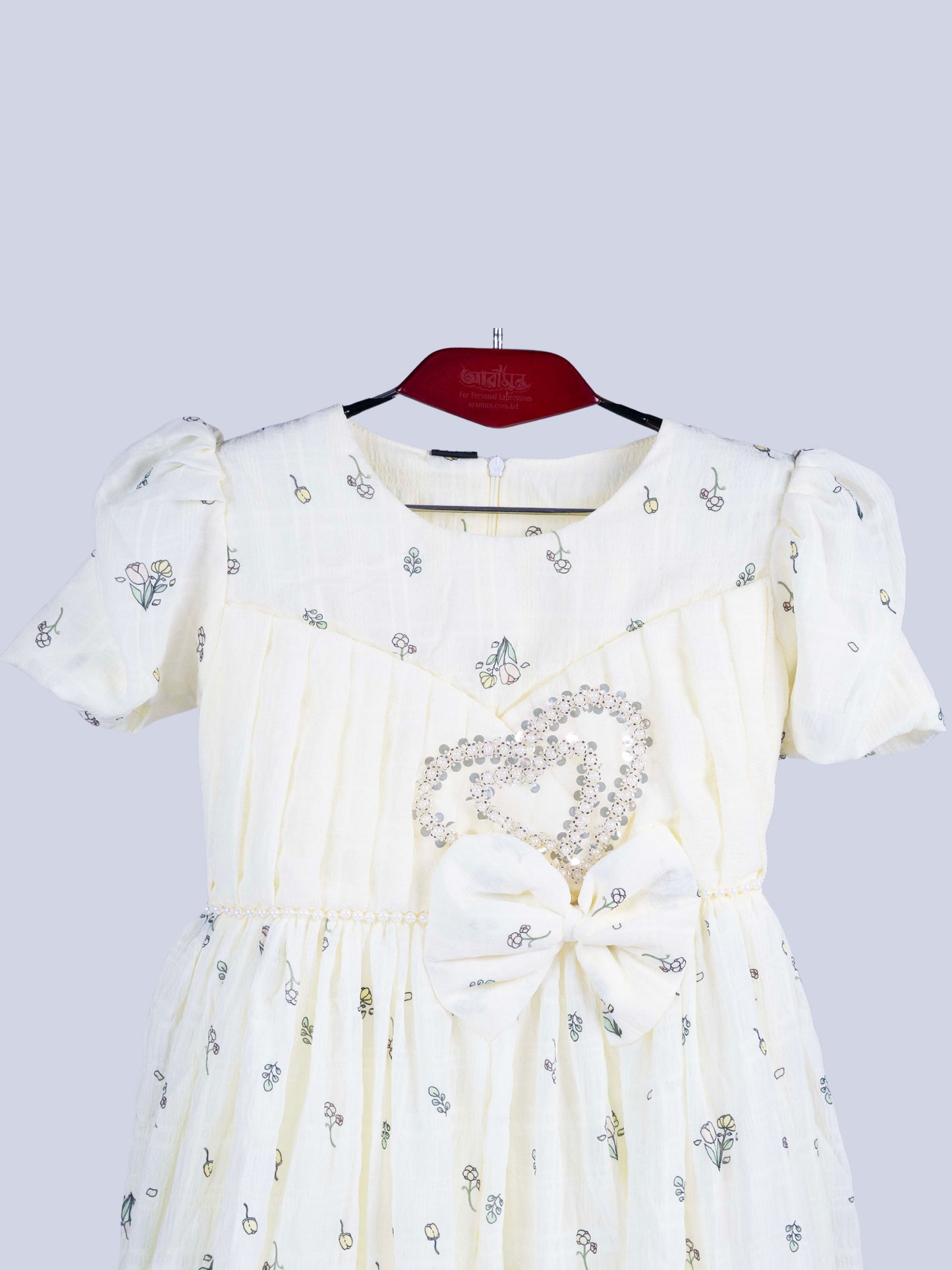 ARAMUN Girls Soft Ivory Elegant Party Dress