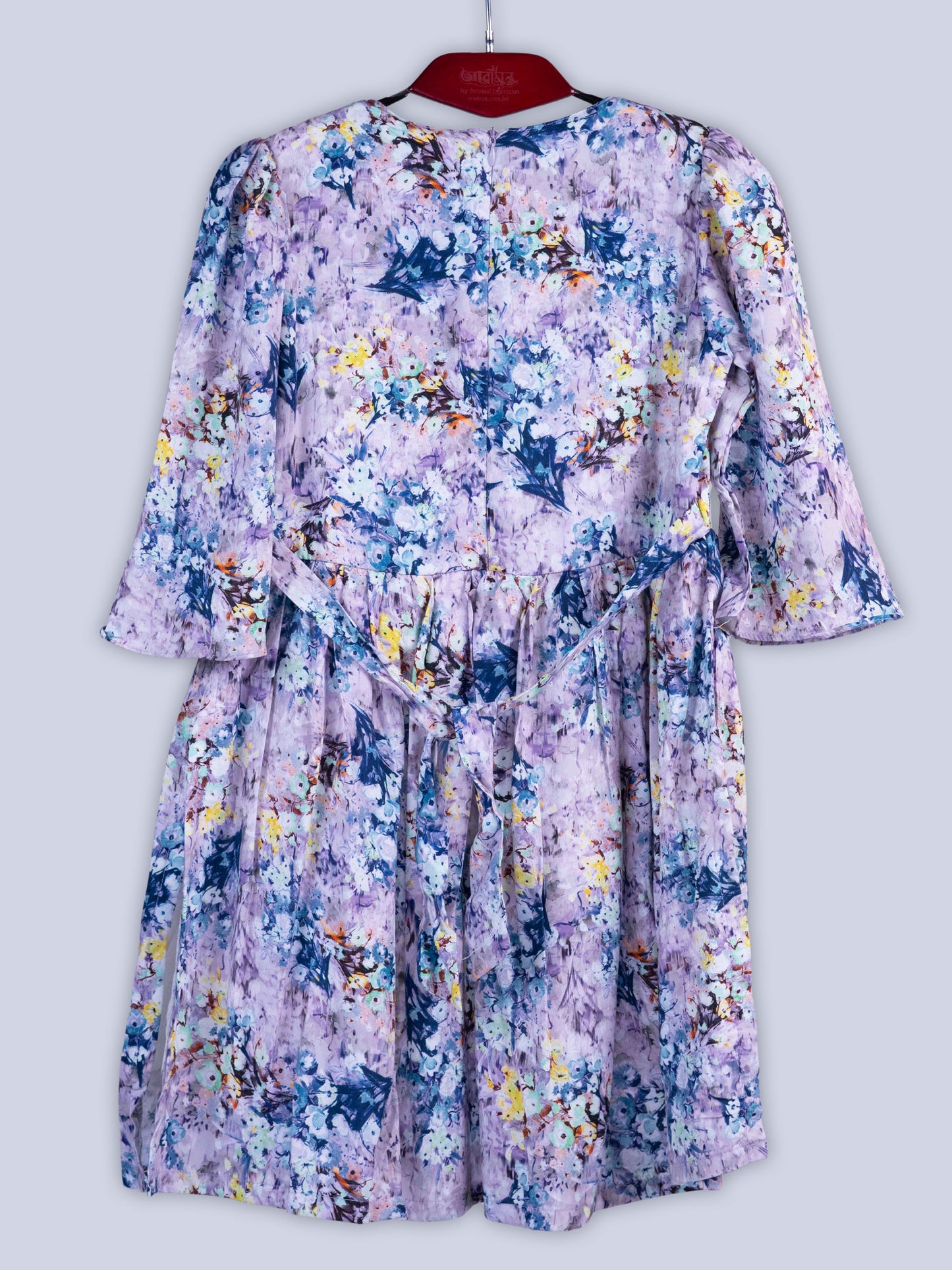 ARAMUN Girls Lavender Floral Cotton Party Co-Ord Set