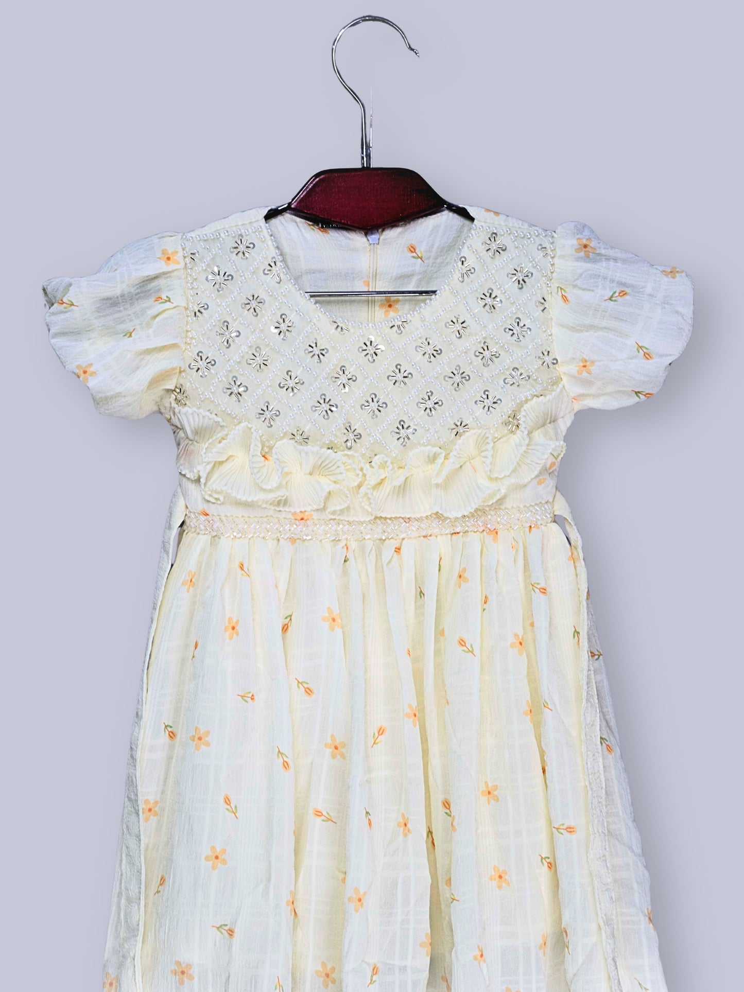 ARAMUN Girls Elegant Soft Georgette Party Dress