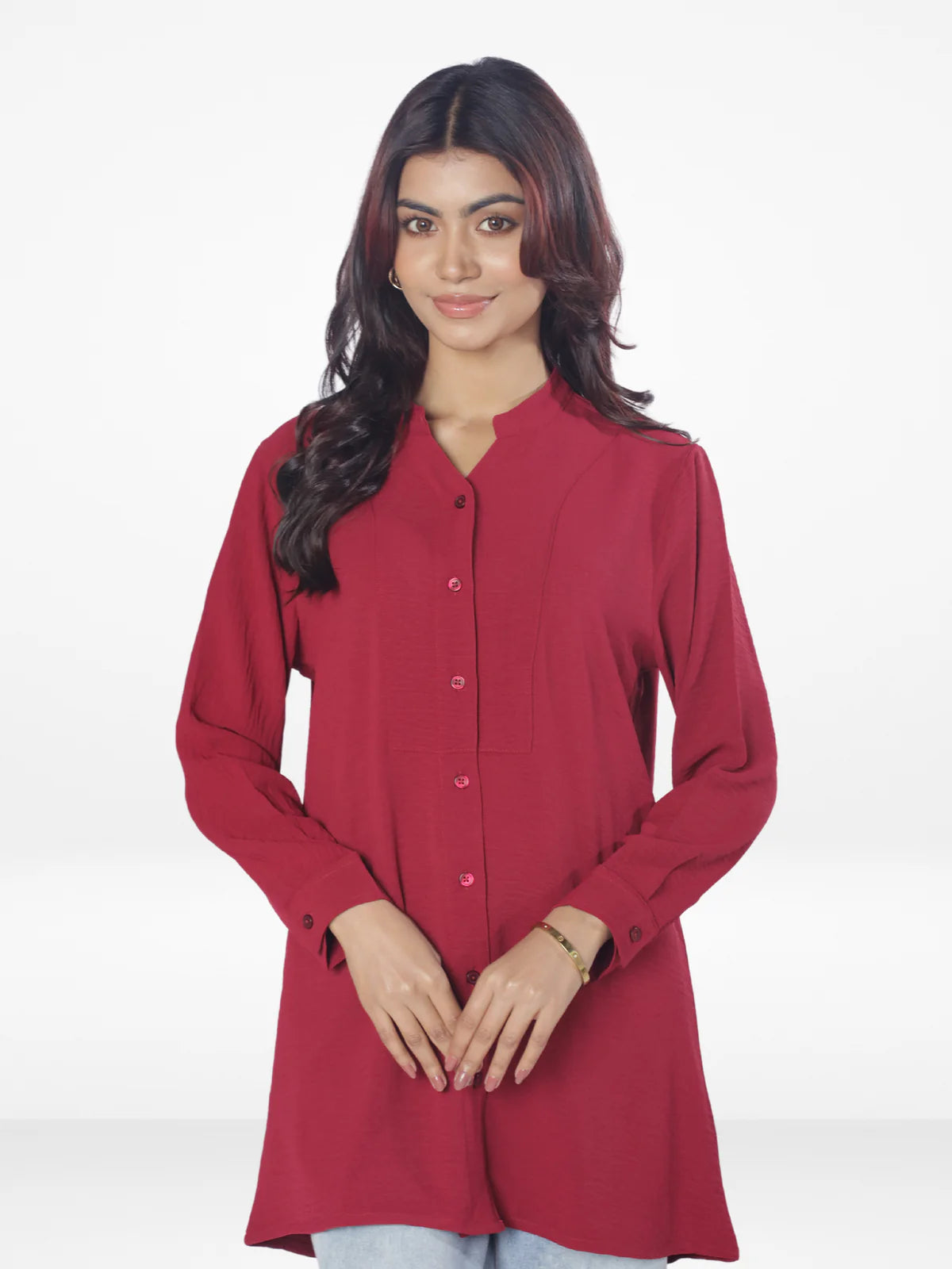 Women Red color top