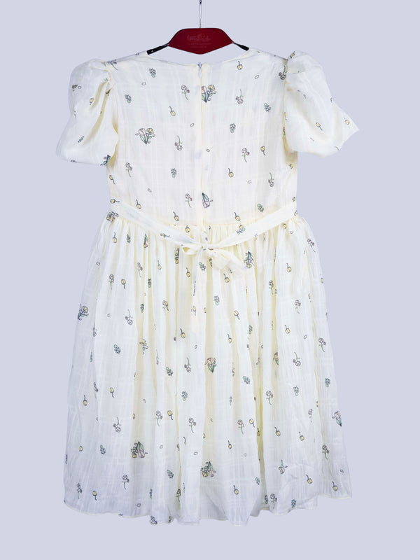 ARAMUN Girls Soft Ivory Elegant Party Dress