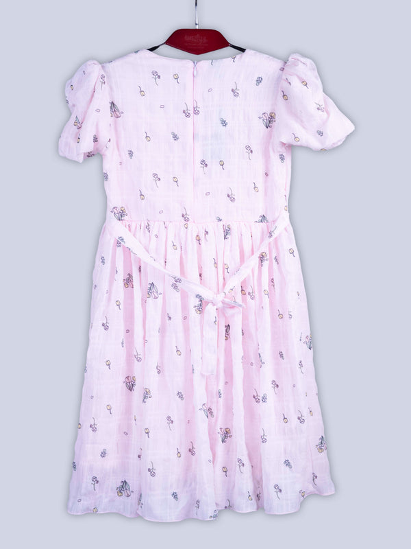 ARAMUN Girls Soft Pink Elegant Party Dress