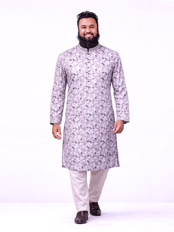 Dusty Mauve lavender Premium 100% Cotton Panjabi