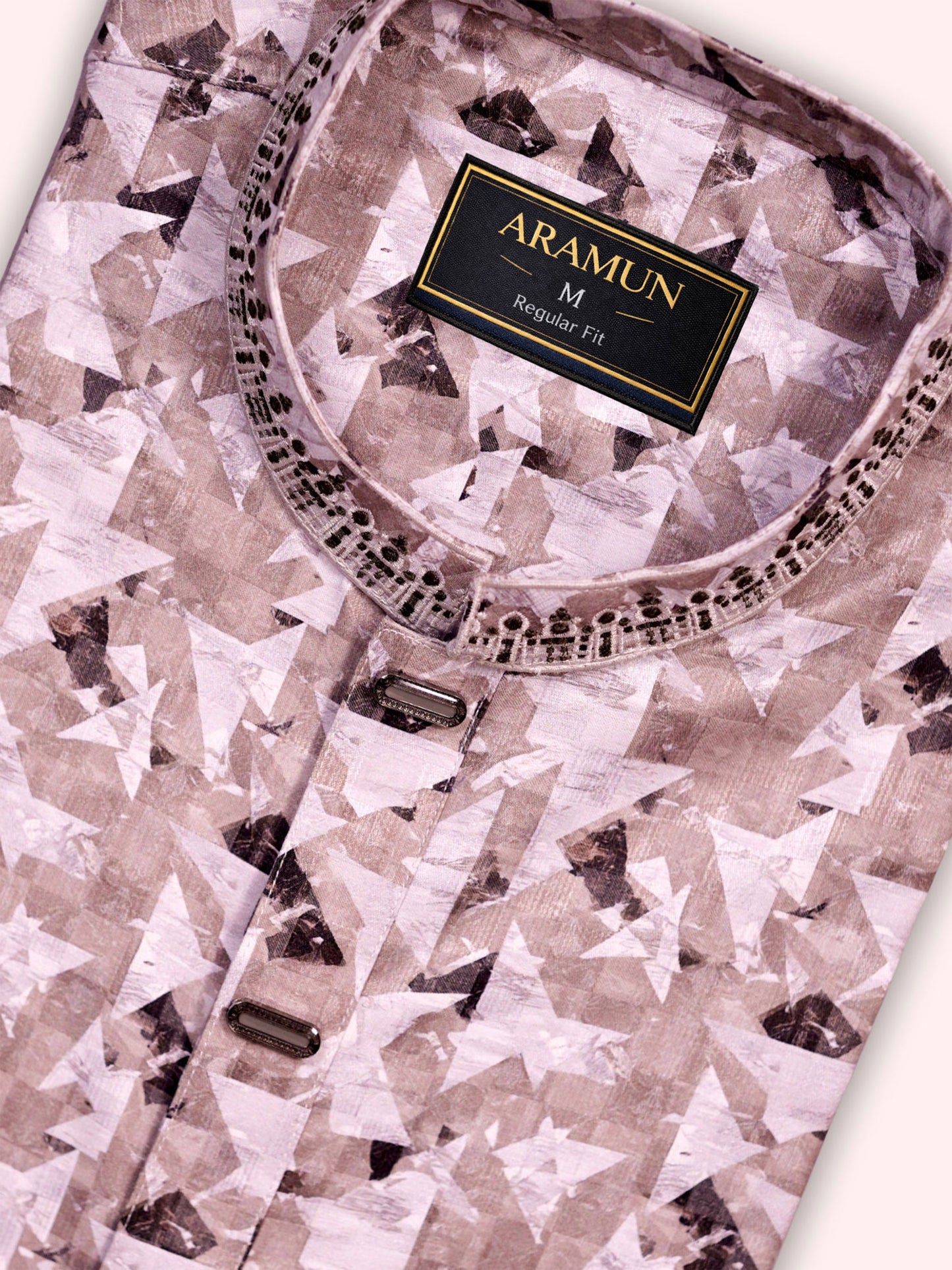 Dusty Mauve lavender Premium 100% Cotton Panjabi