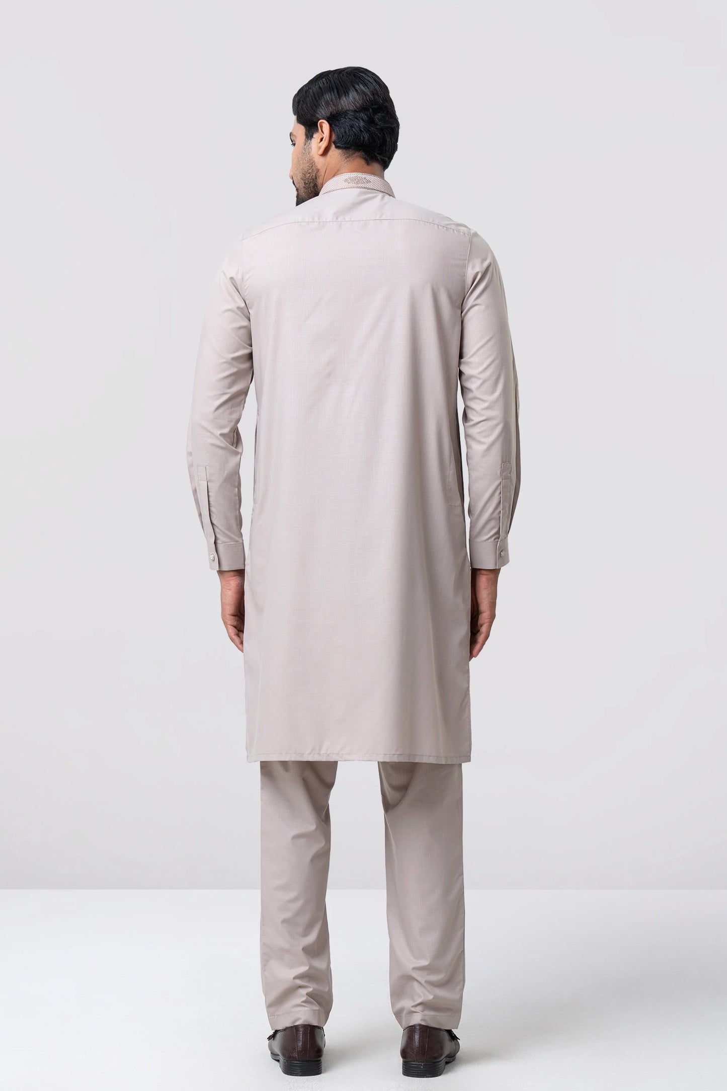 Regular Fit Embroidered Viscose Ethnic Kurta Set