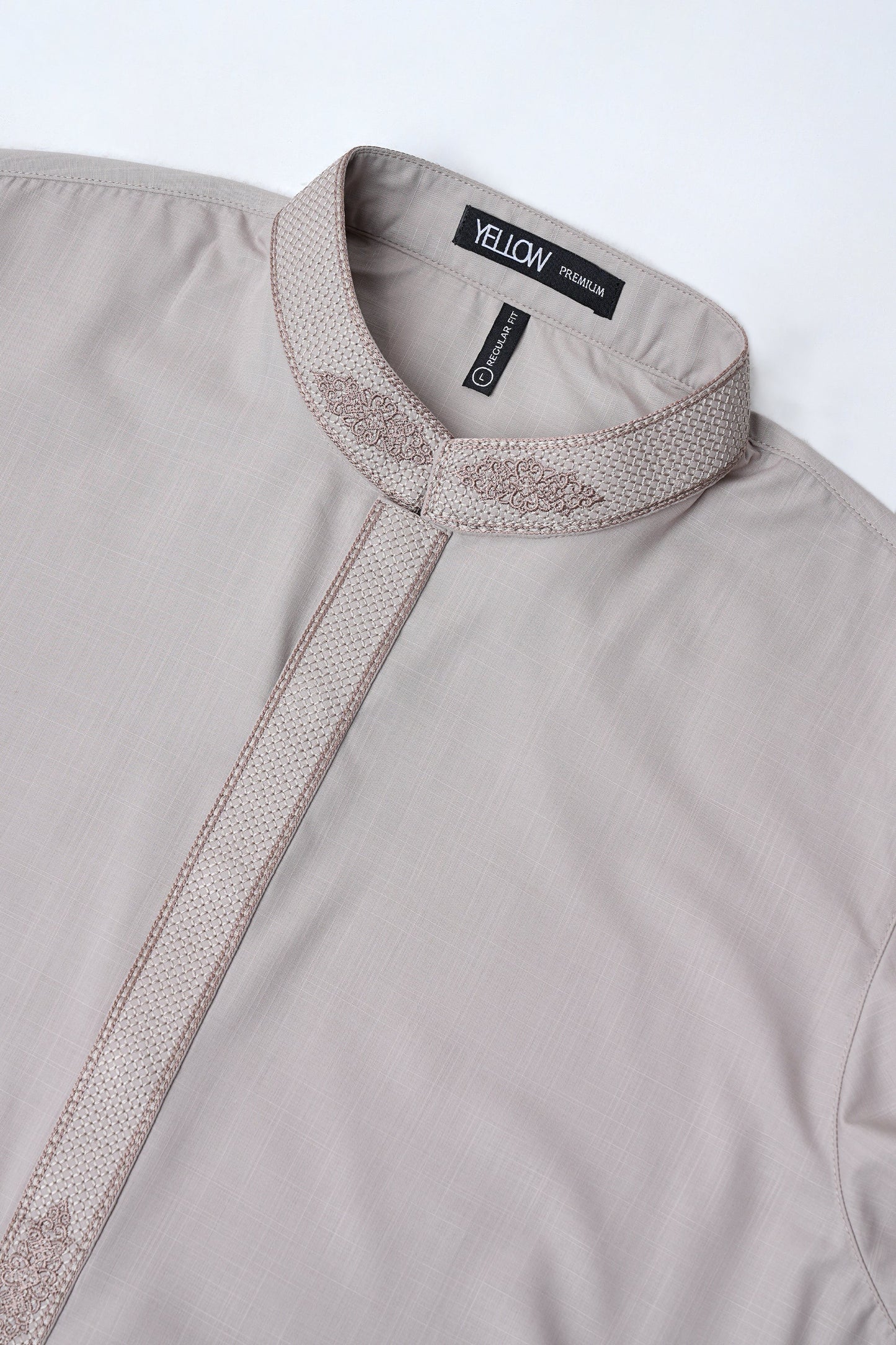 Regular Fit Embroidered Viscose Ethnic Kurta Set