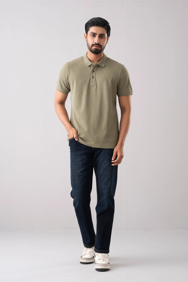 Men’s Relaxed Fit Solid Polo Shirt