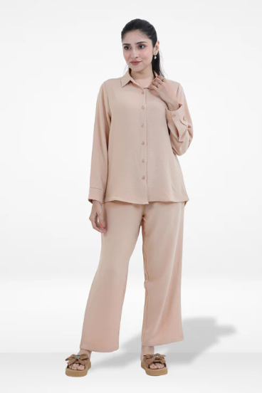 Women Solid Color Co-Ord Set| Long Sleeve|