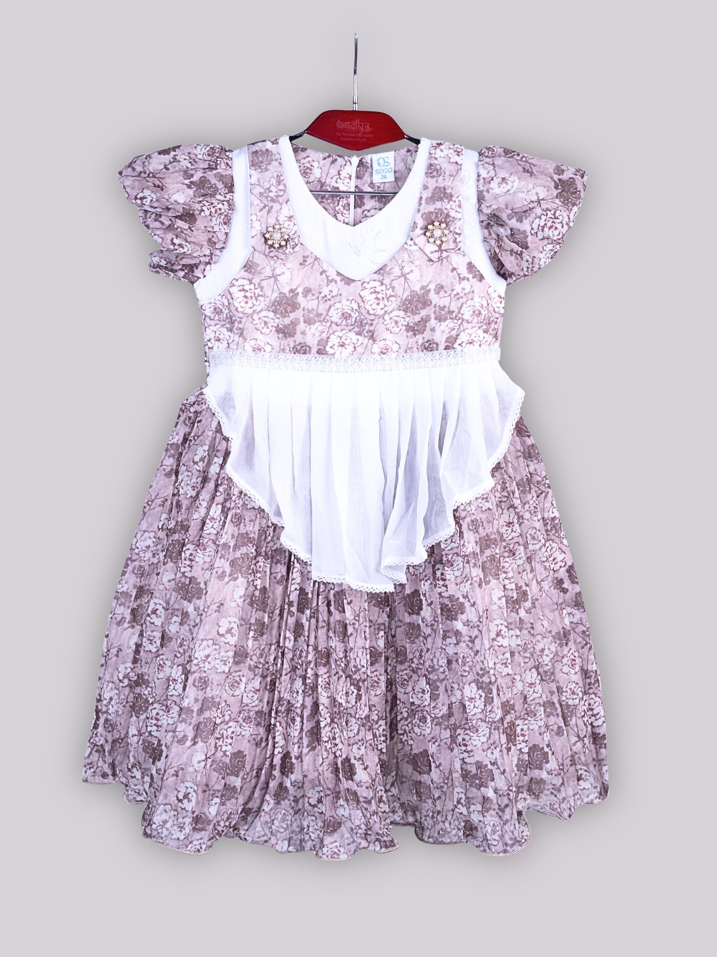 ARAMUN Girls Elegant Floral Party Dress