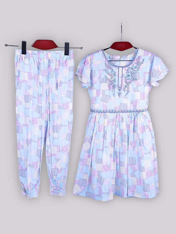 ARAMUN Girls Soft Cotton Printed Co-Ord Set