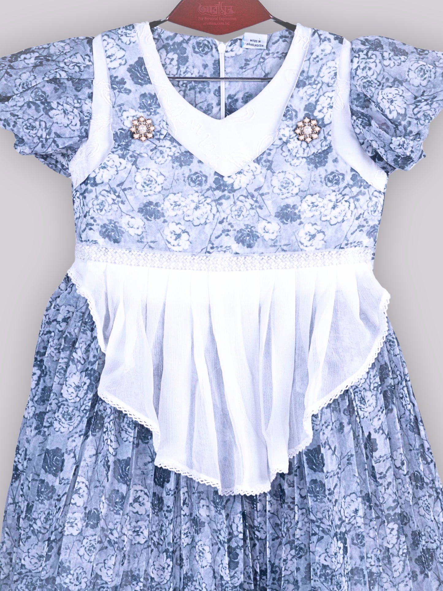 ARAMUN Girls Elegant Floral Party Dress