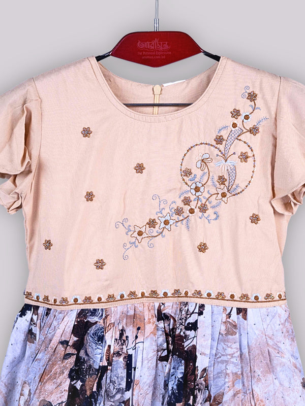 ARAMUN Baby Girls Elegant Floral Co-Ord Dress Set
