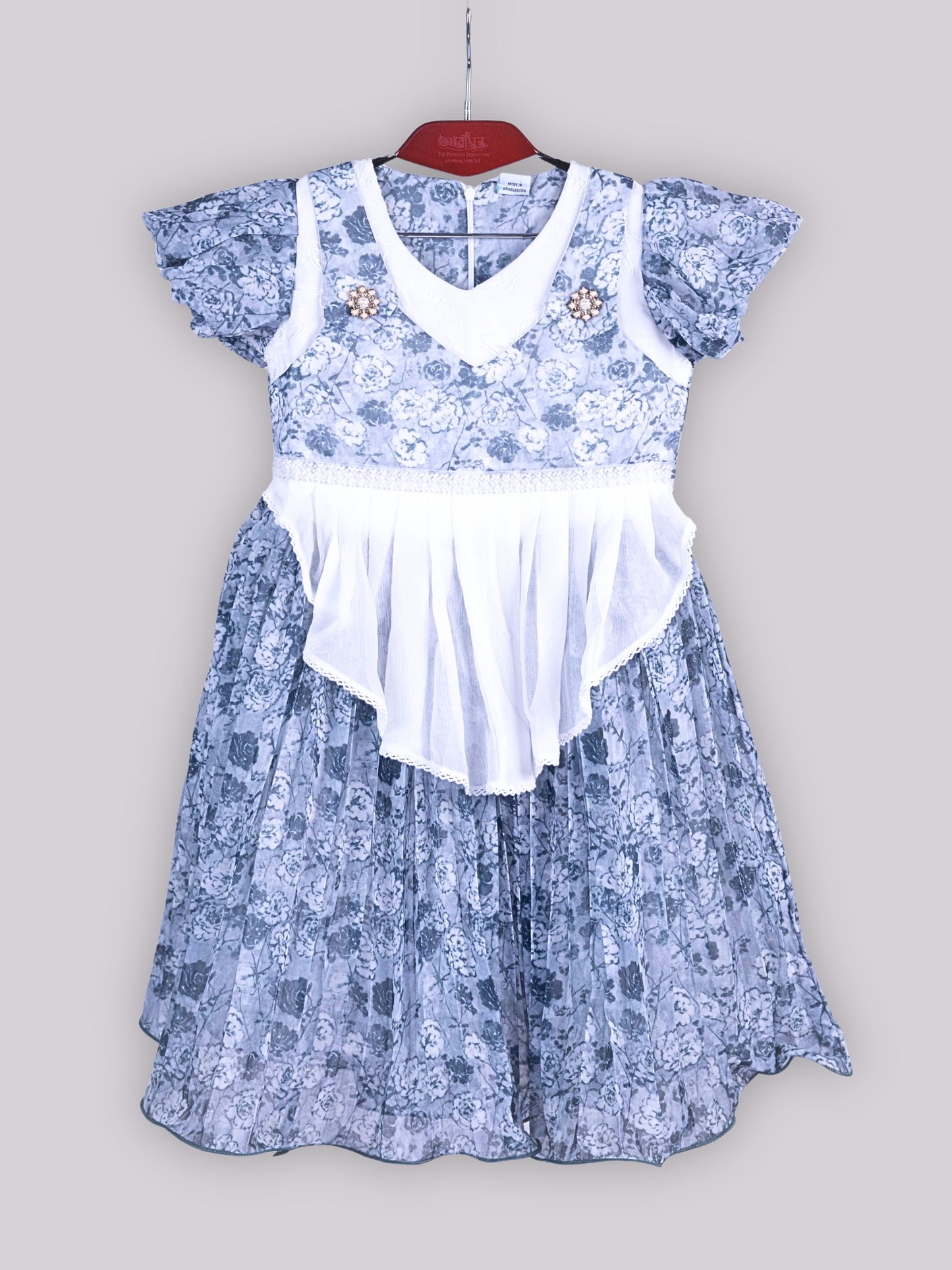 ARAMUN Girls Elegant Floral Party Dress