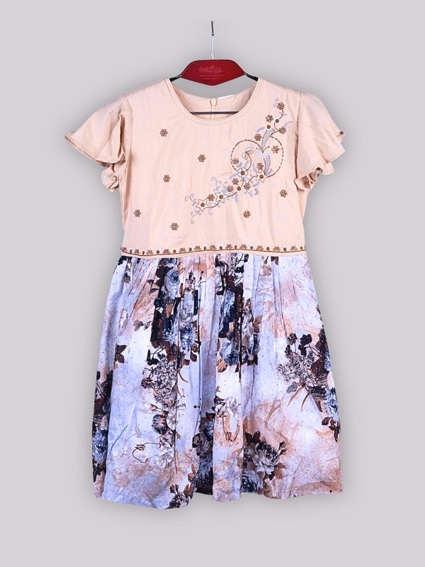 ARAMUN Baby Girls Elegant Floral Co-Ord Dress Set